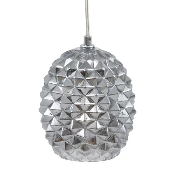 Gris argent Pineapple Pendant Light