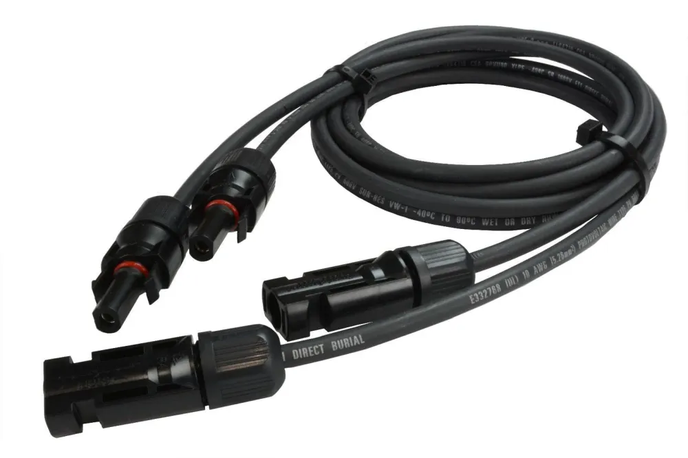 TCD 5' #10 MC4 Cable Extension (Pair) Bundle