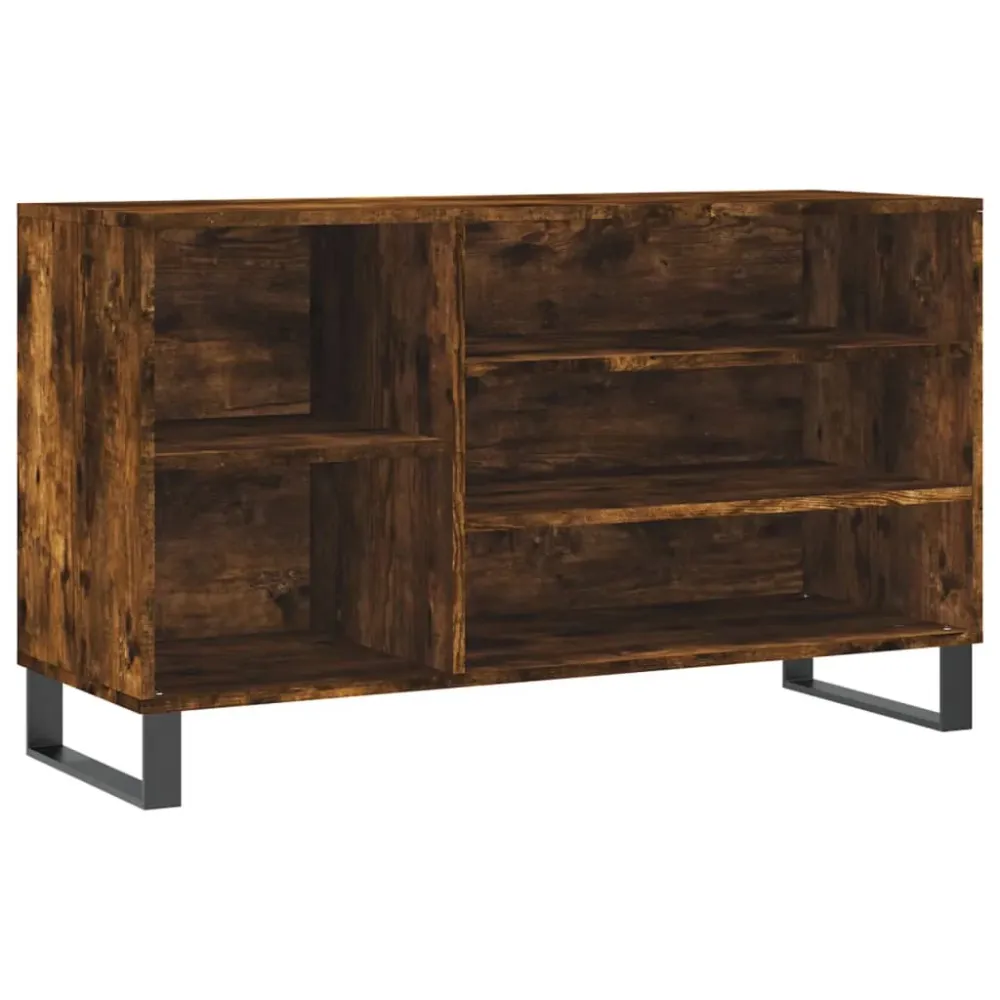 Armoire à chaussures range chaussures rangement meuble entrée couloir salon 102 x 36 x 60 cm bois d'ingénierie brun 02_002...