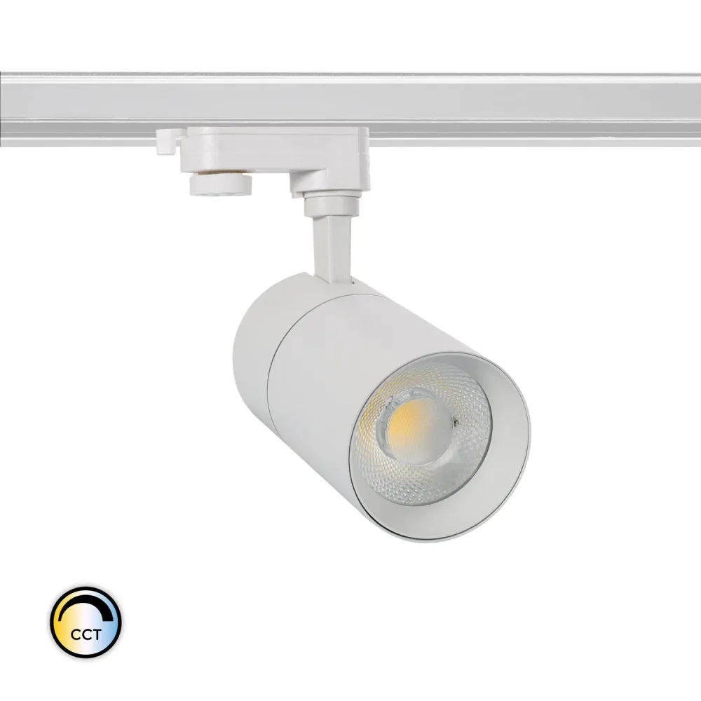 Projecteur LED triphasé 30W ajustable Mallet CCT sur rail