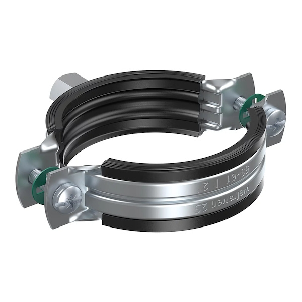 Collier de fixation acier 2S EZ - 206 - 216 mm - WALRAVEN avec Filetage Universel