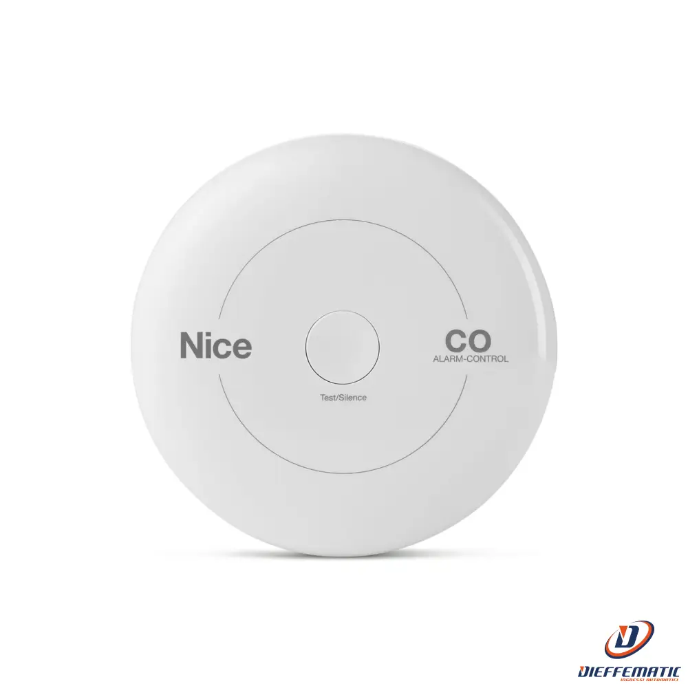 Rilevatore Di Monossido Di Carbonio Compatto Nice Co Alarm-Control Home Garanzia pour habitation collective