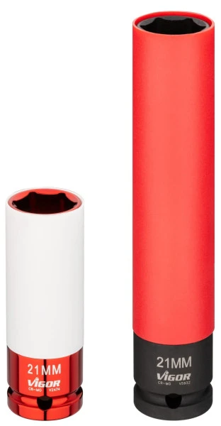 Douille pour boulonneuse VIGOR carrée creuse 125 mm (1/2 pouce) profil à six pans extérieurs 21 mm V2474 acquérir à bas prix