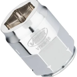 VIGOR insert de majeur à douille super plat carré creux 125 mm (1/2 pouce) profil à six pans extérieurs 16 mm V7202-16 ach...