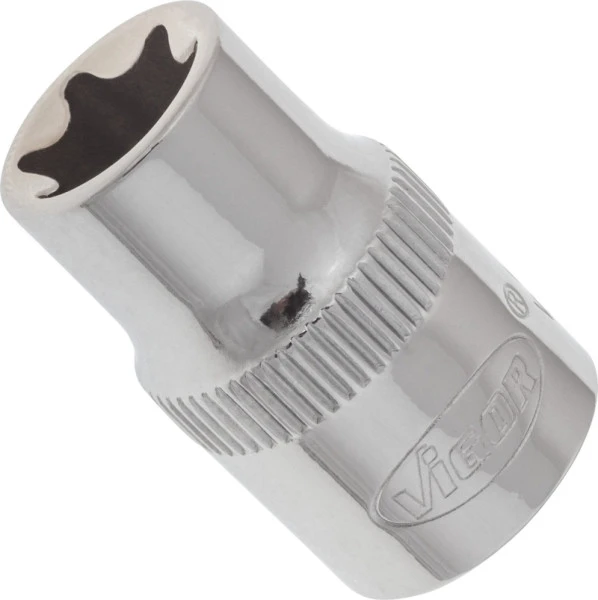 VIGOR Insert pour majeur à douille TORX carré creux 10 mm (3/8") profil TORX externe E12 lot de 5 V2144 acheter à...