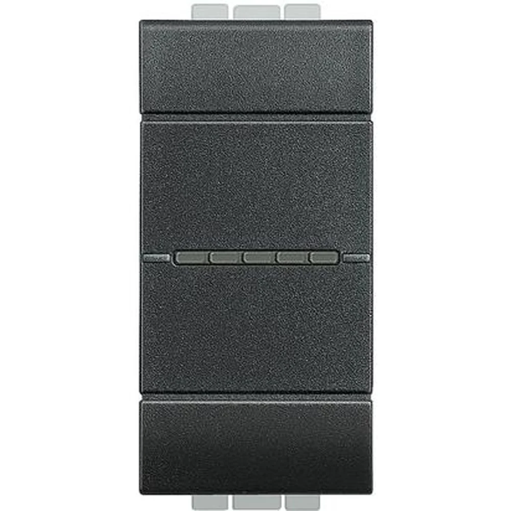 Prise murale 16A INTERRUTTORE 1P 10A 250VAC ASSIALE ANTRACITE LIVING LIGHT BTICINO L4051N