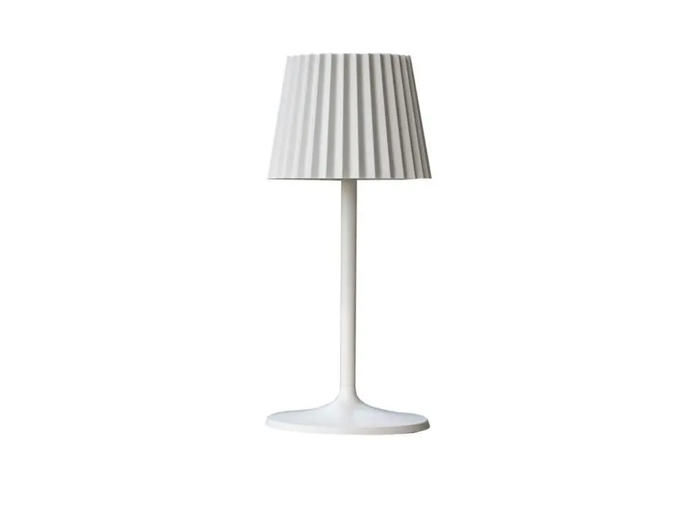Lampe de table sans fil LED blanc brûlant ABBY WHITE H30cm