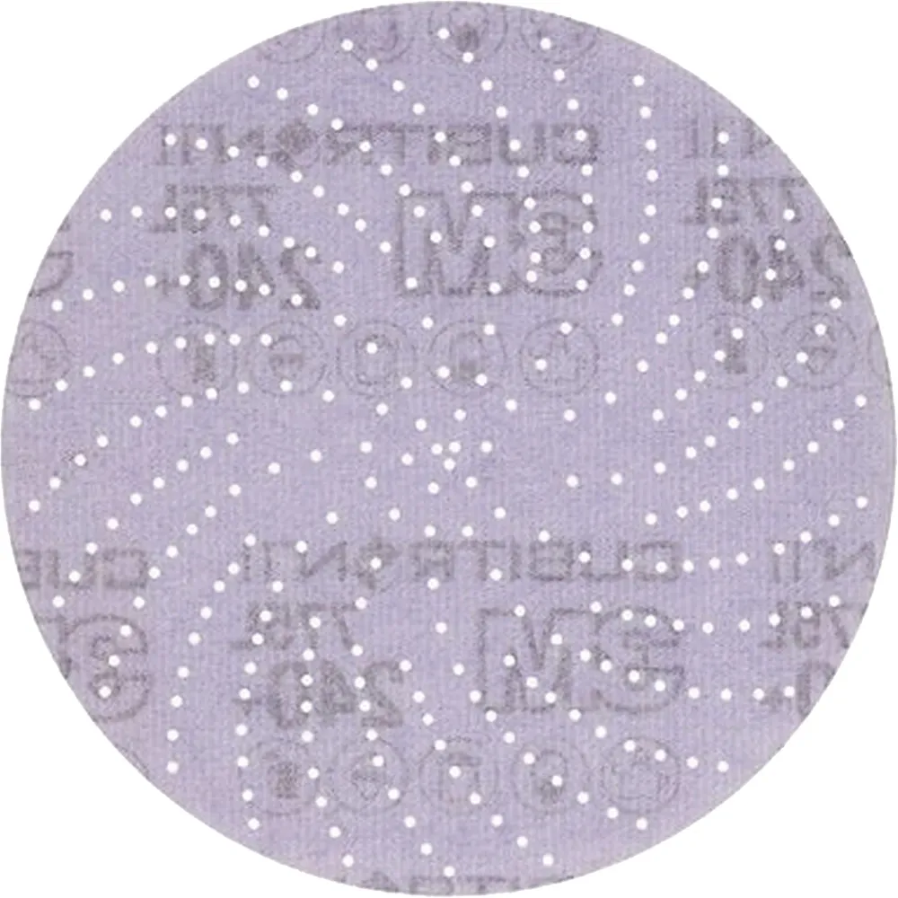 Disque de ponçage propre Cubitron™ II Hookit™ 775L, 5 po de diamètre, grain 240+, céramique, 3 mils 3M