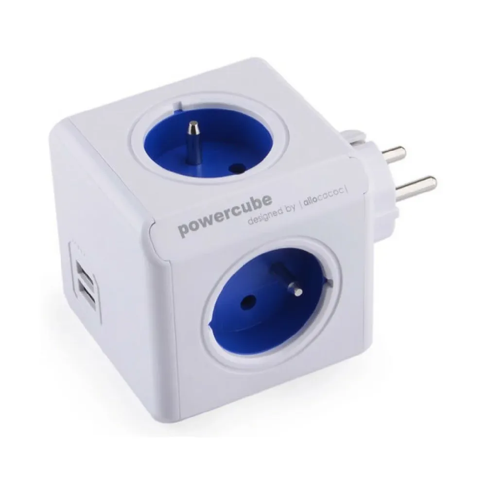 Bloc Cube Prises Allocacoc PowerCube Original USB (E)