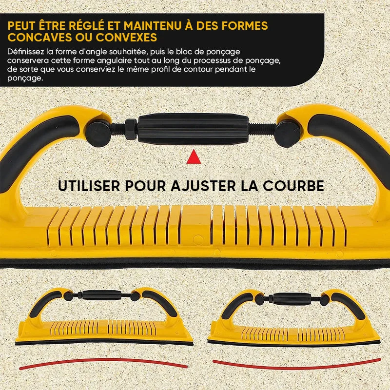 Bloc de lime de ponçage manuel Longboard réglable, meuleuse à main