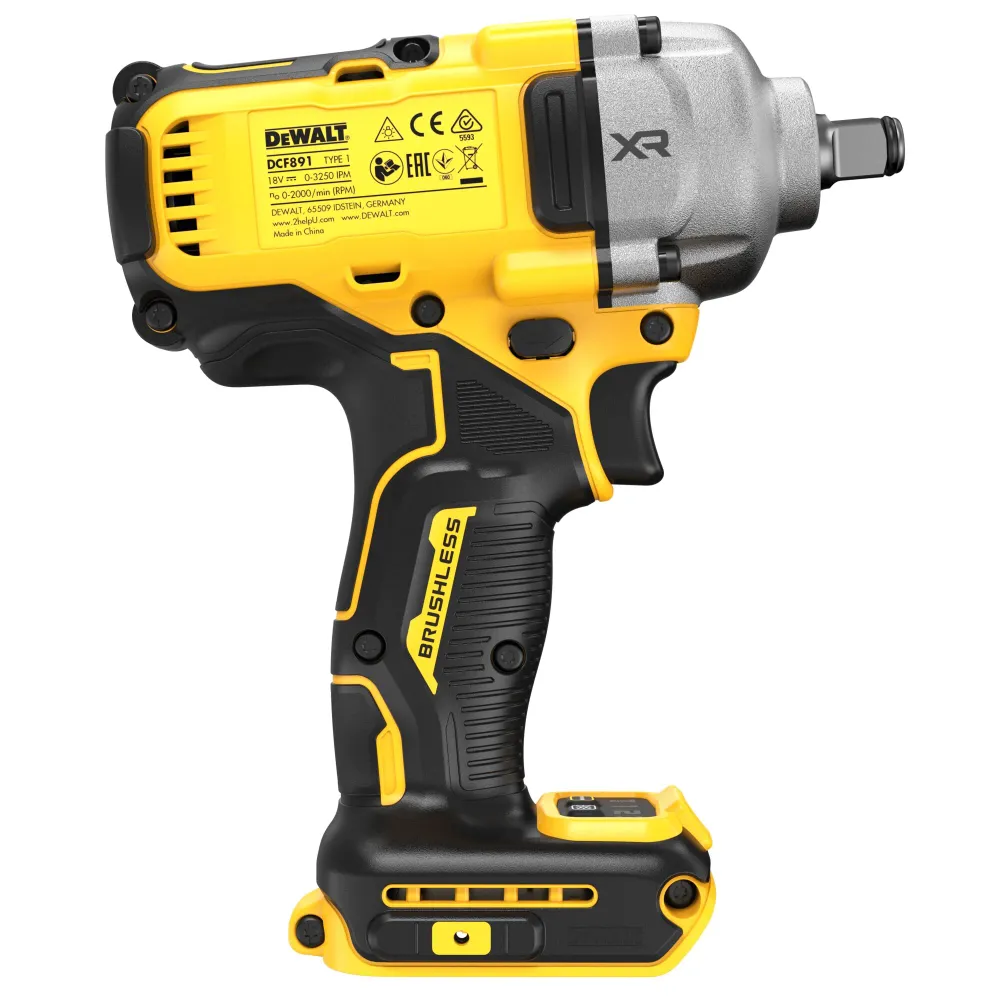 Clé à chocs Dewalt DCF891NT-XJ 18 V