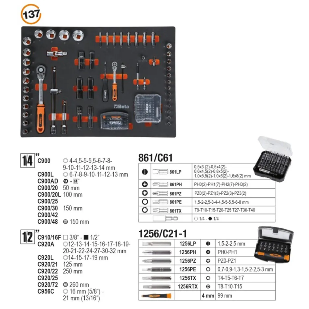 Coffre à outils Beta C04BOX- VU