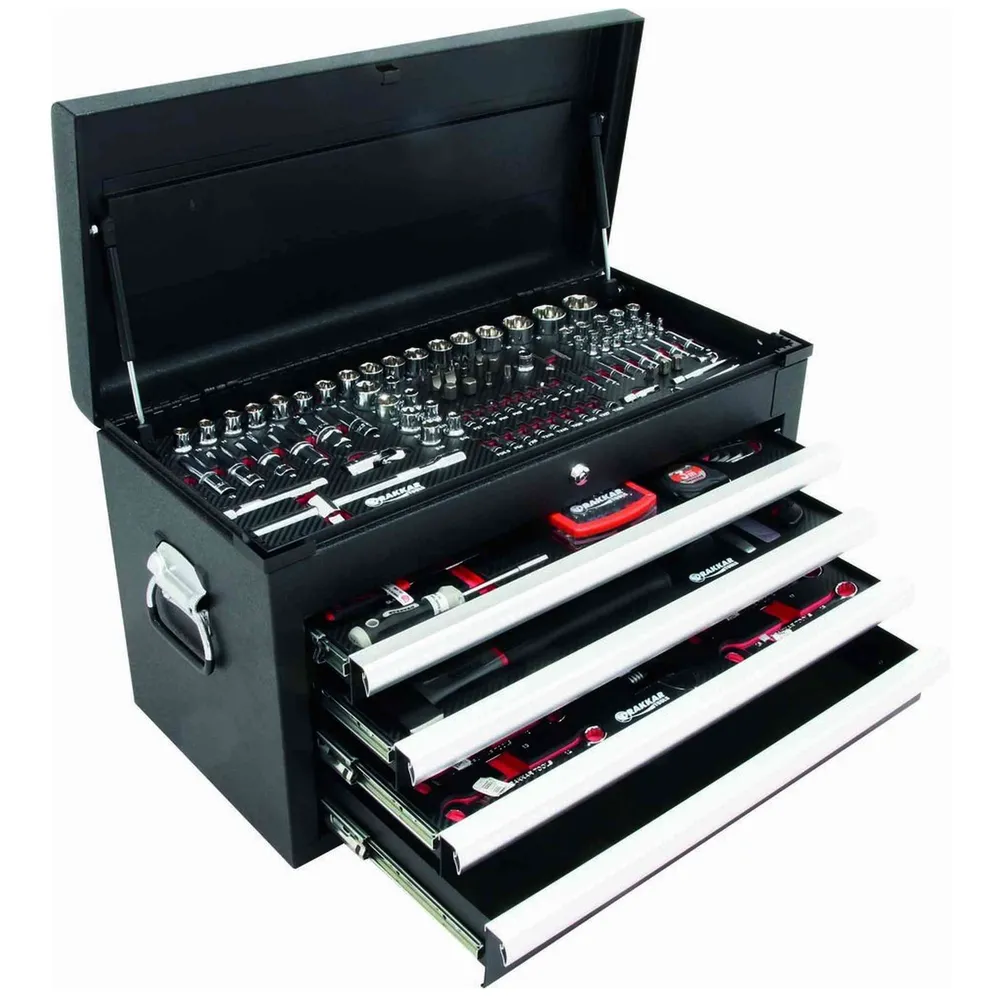 COFFRE DE SERVANTE 4 TIROIRS MODULES CARBONE - 192 OUTILS