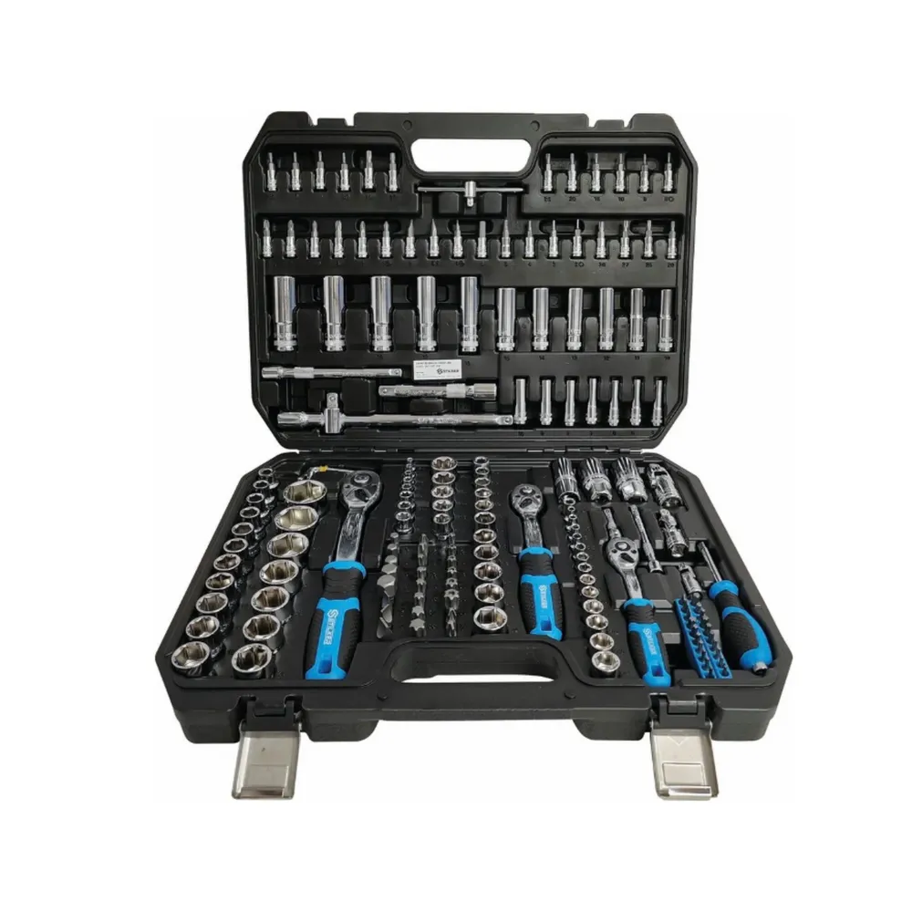 Coffret de douilles 1/4" 3/8" 1/2" 172 pcs