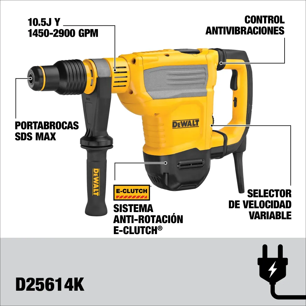 Démolisseur Dewalt D25614K-QS 1350W