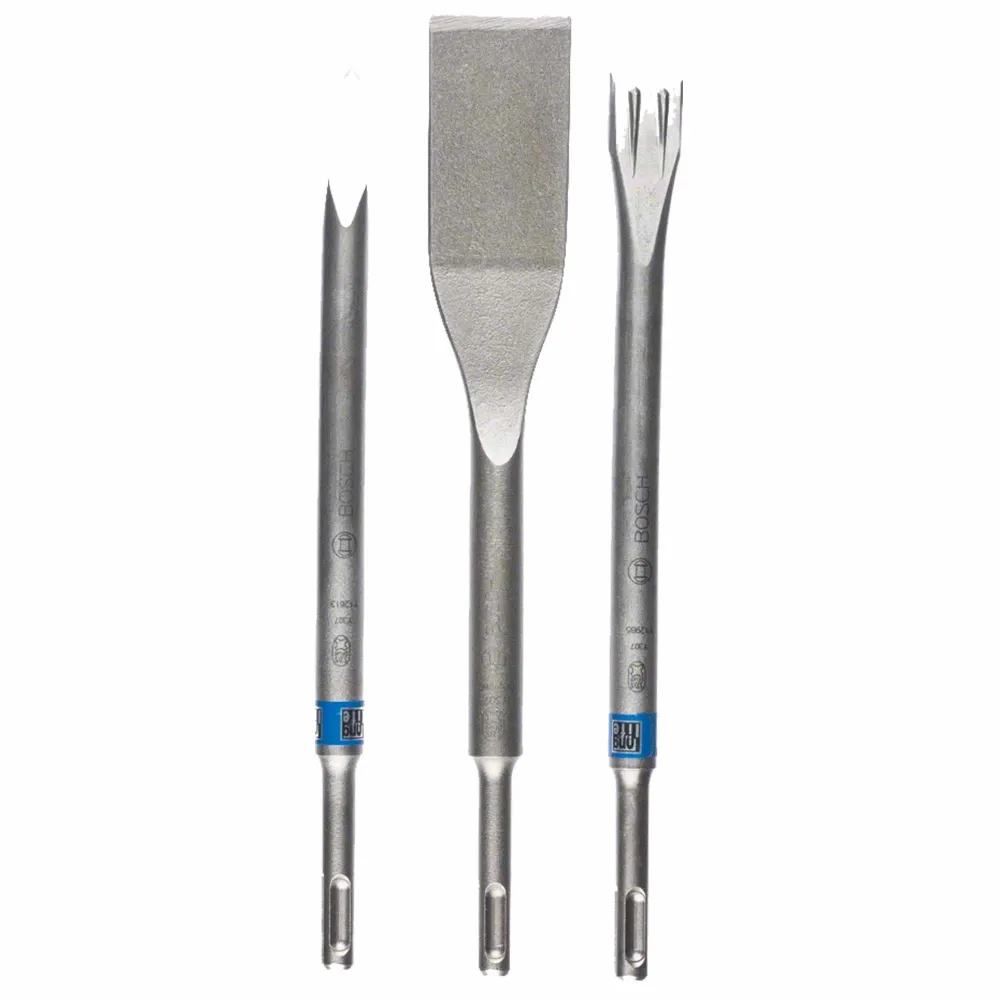 Ensemble de ciseaux Bosch SDS plus 3 pièces