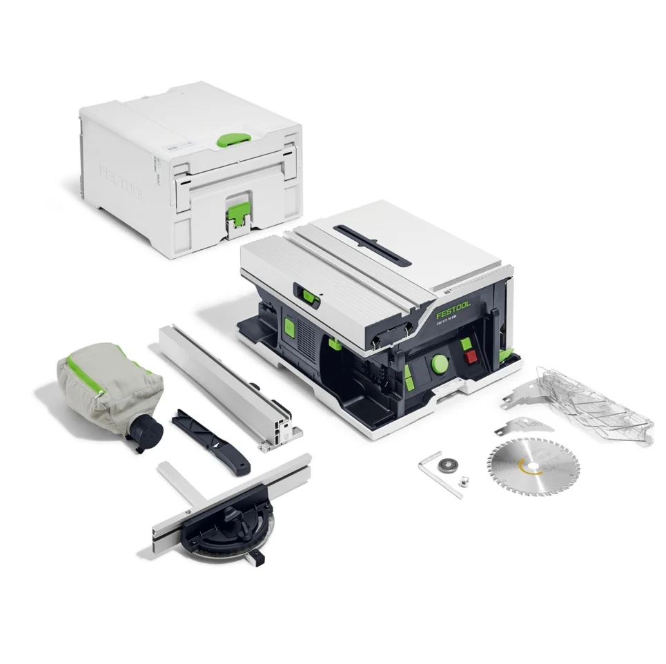 Festool CSC SYS 50 EBI-Basic Scie circulaire sur table sans fil 36V (2x 18V) 168mm Brushless - sans batterie, sans chargeu...