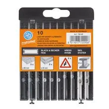 jeu de lames pour scie sauteuse att. black & decker pack de 10 pièces