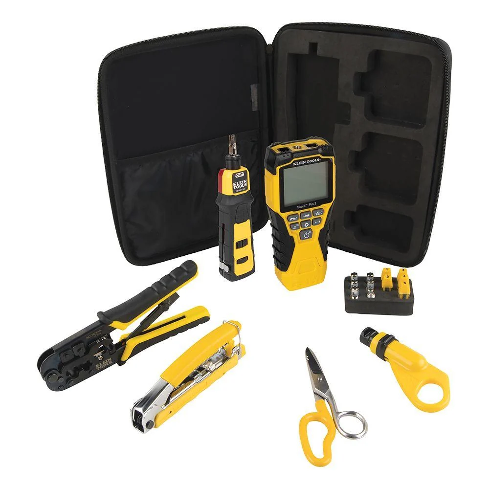 Kit d'installation de câbles Klein Tools VDV Apprentice avec Scout Pro 3, 6 pièces, modèle VDV001-819*