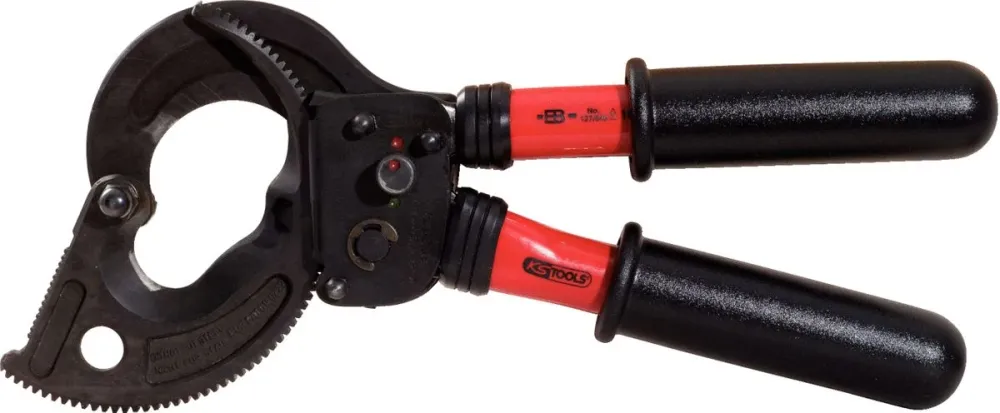 KS TOOLS Cisailles à cliquets avec revêtement isolant, 530 mm ( 117.1249 )