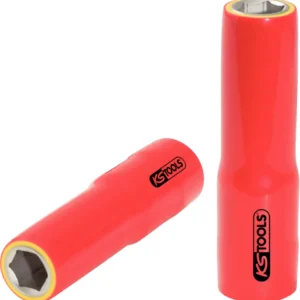 KS TOOLS Douille 1/2' avec revêtement isolant, longue, 17 mm ( 117.1341 )