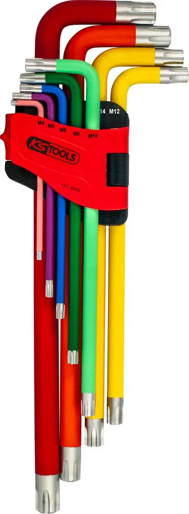 KS TOOLS Jeu de clés mâles coudées RIBE, XL, 9 pcs ( 151.4500 )