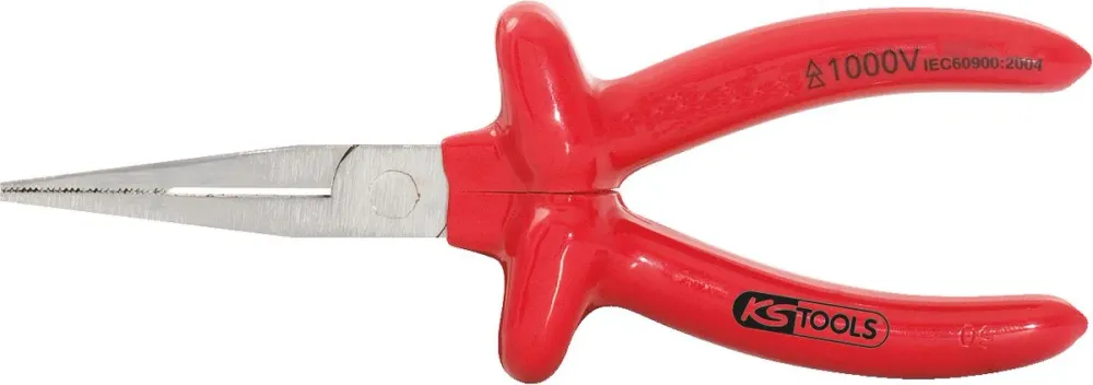 KS TOOLS Pince plate à bec long 1000V, 160 mm ( 117.1299 )