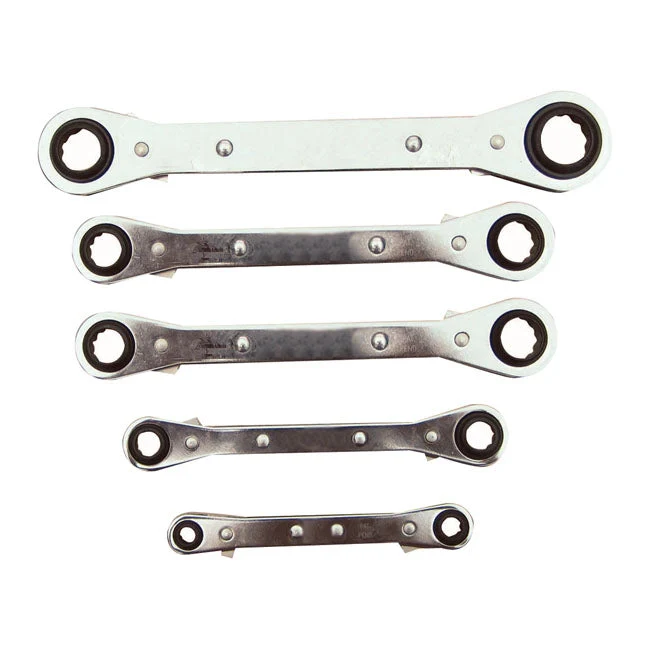 Lang Tools Coffret de clés à fourche à cliquet Tailles métriques