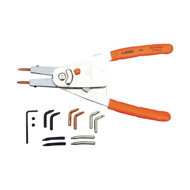 Lang Tools Quick Switch Large Retaining Ring Plier 75