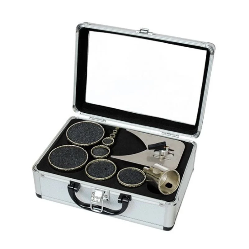 Coffret 10 trepans diamantés LEMAN D6 À 68 + GUIDE