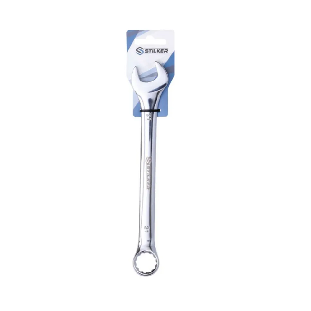 Clé mixte 21mm sur carte