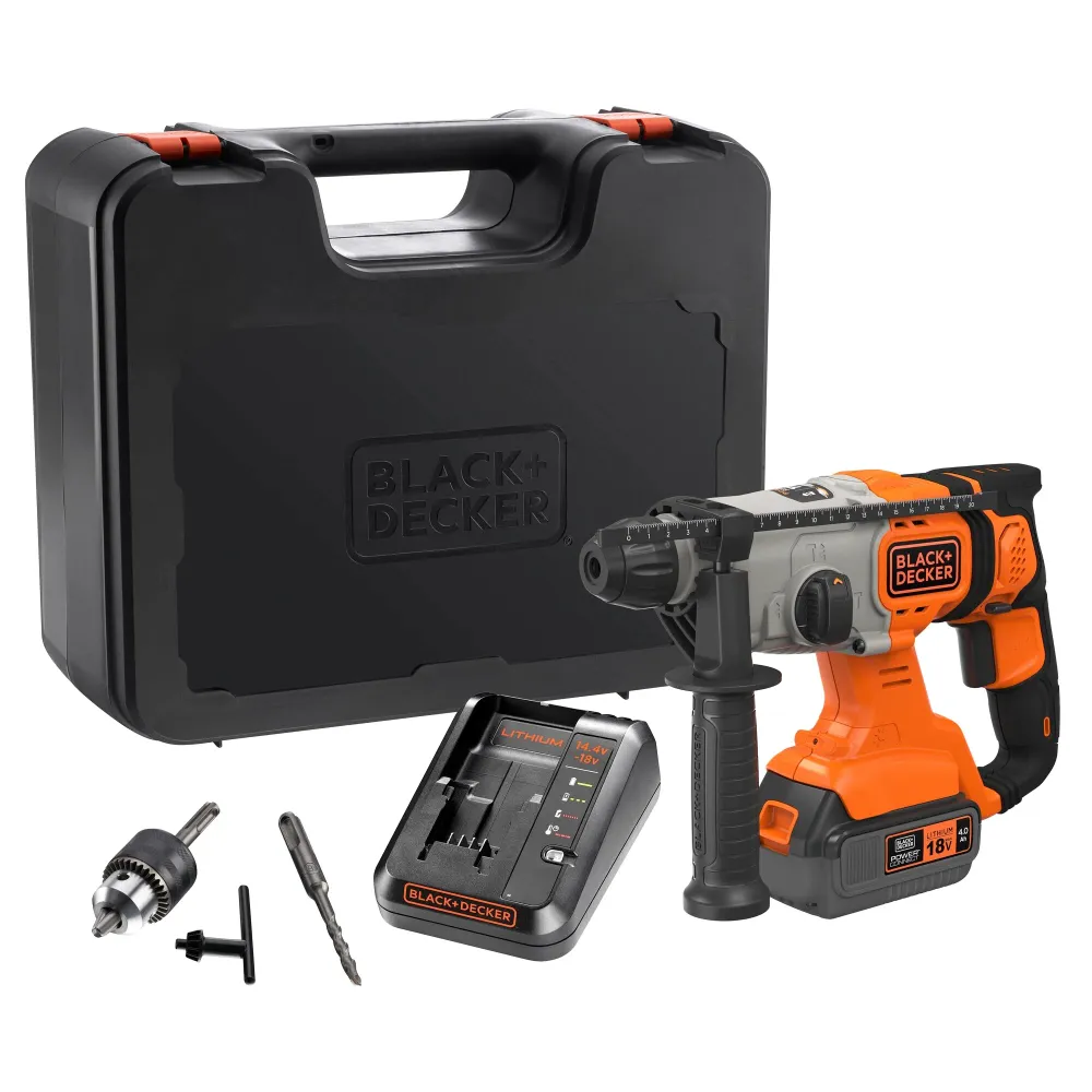 Perceuse à percussion Black+Decker BCD900M1K-QW 18 V 4 Ah
