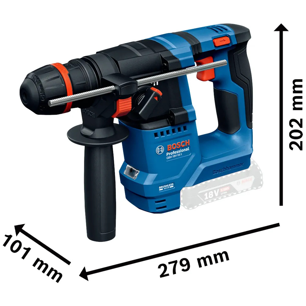 Perceuse à percussion Bosch GBH 18V-18 X PRO 18V
