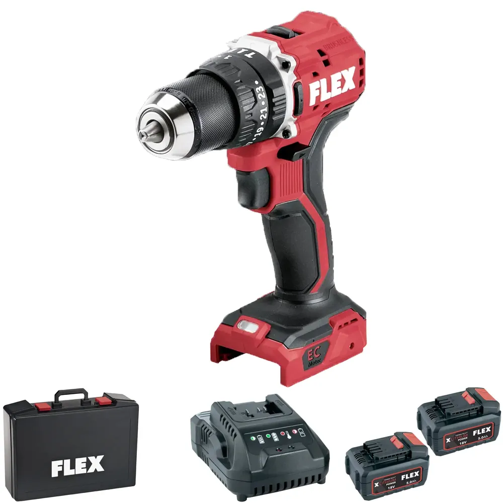 Perceuse à percussion Flex PD 2G EC LD 55 TC 18V 5Ah