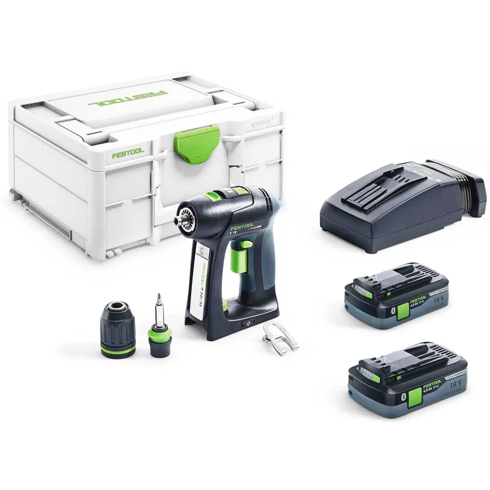 Perceuse visseuse Festool C 18 HPC 4,0 I-Plus 18V 4Ah