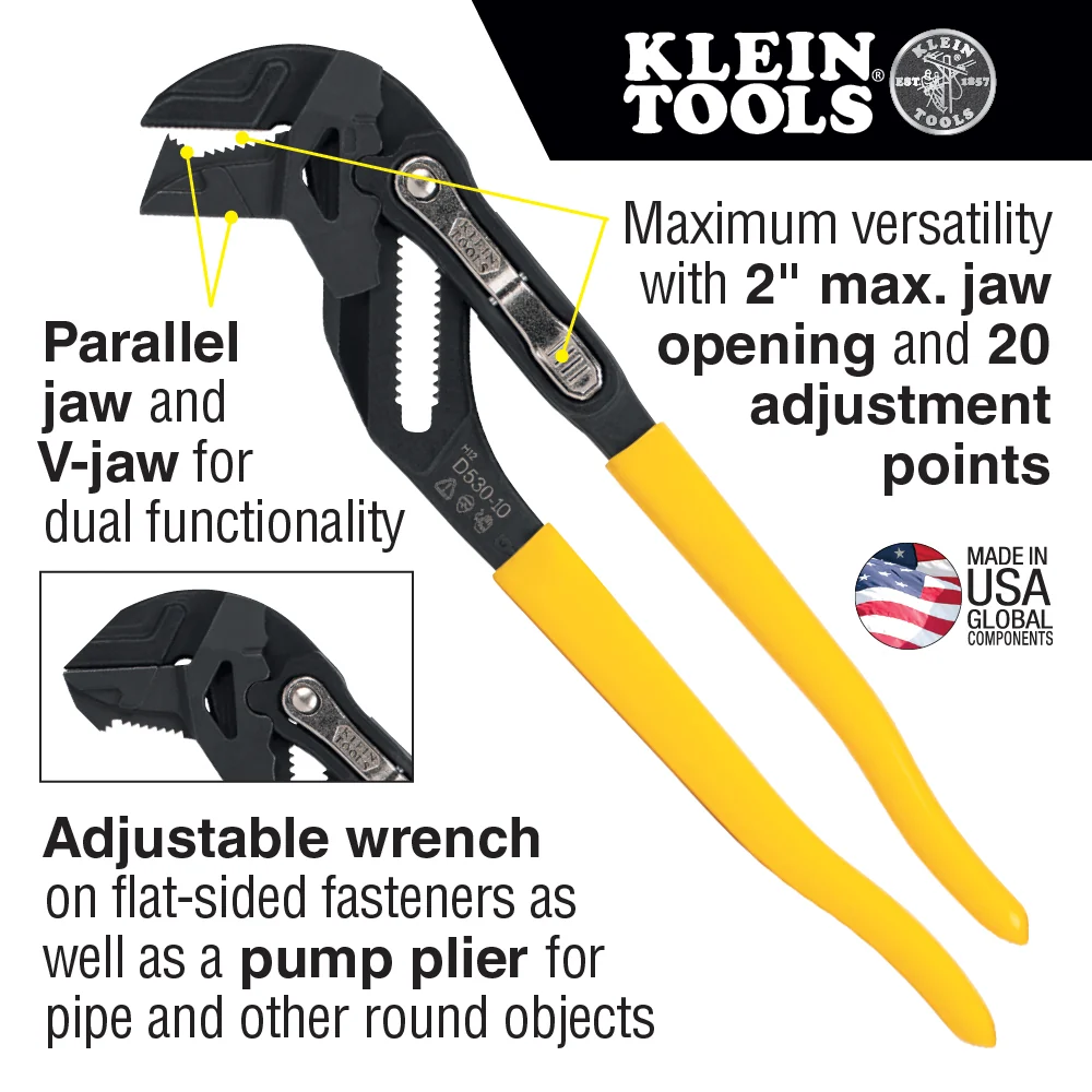 Pince-clé Klein Tools 10", modèle D53010
