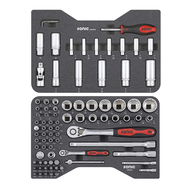 Sonic Combination Socket/Bit 85-pcs US Sizes