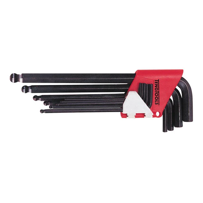Teng Tools Jeu de 9 clés Allen à bout sphérique Tailles US