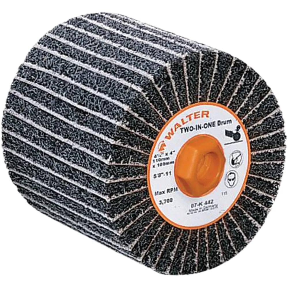 Tambour de finition Two--One™, 4" l WALTER SURFACE TECHNOLOGIES