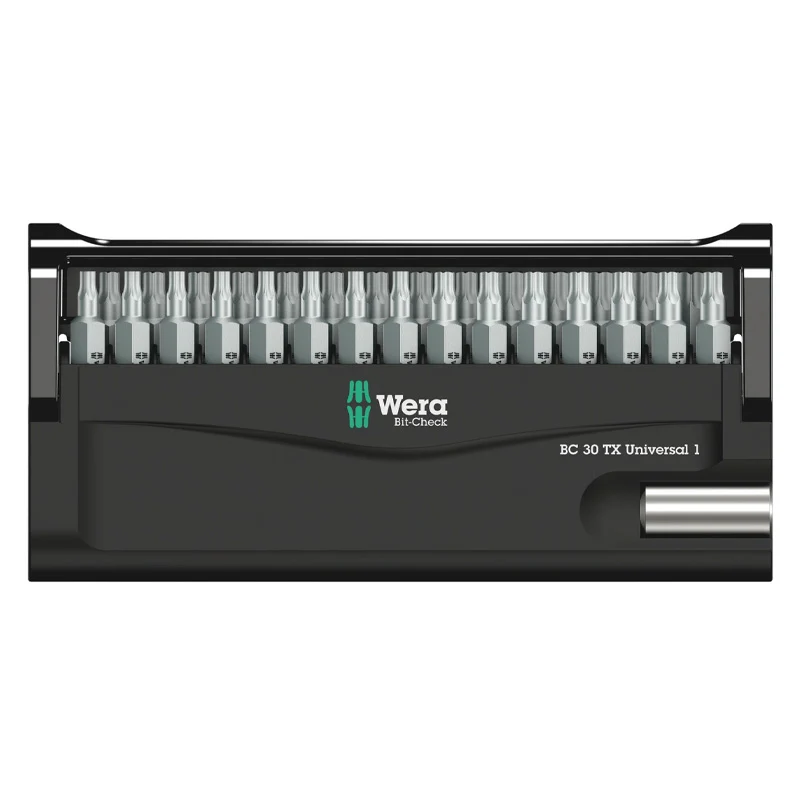 Jeu d'embouts avec support Bit-Check 30 TX Universal 1 SB, 30 pièces - WERA - 05057900001