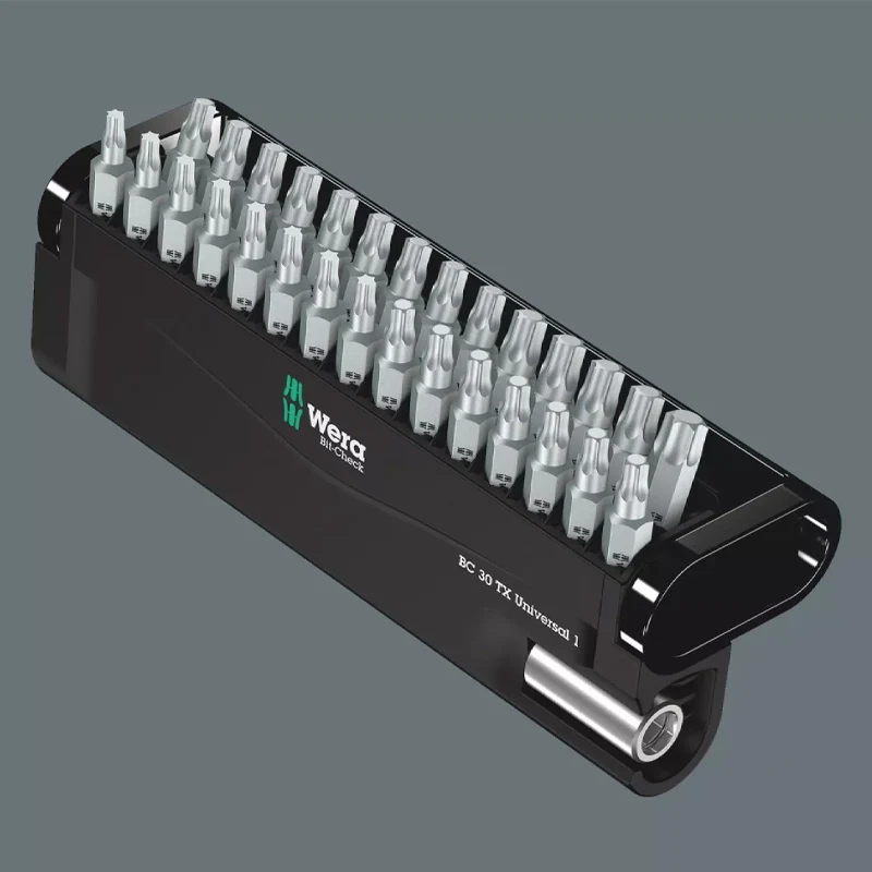 Jeu d'embouts avec support Bit-Check 30 TX Universal 1 SB, 30 pièces - WERA - 05057900001