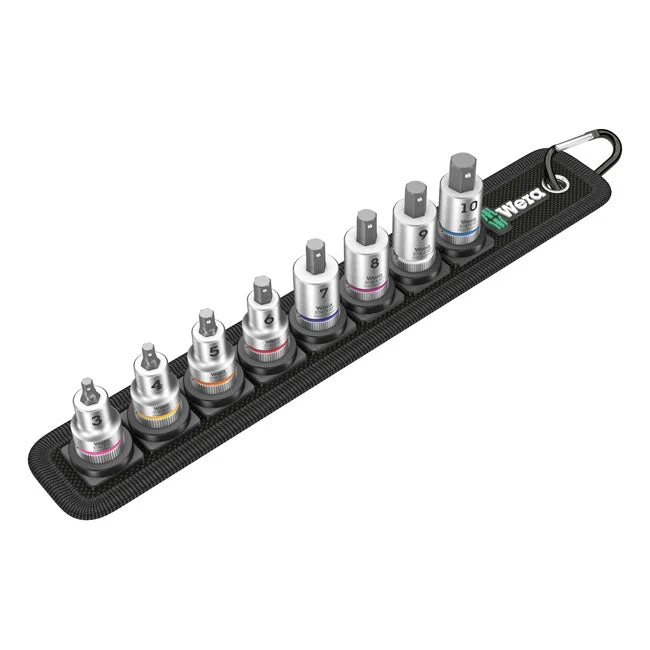 Wera Socket Belt 3/8" Drive Hex Socket Bits Metric Sizes (ceinture de douilles avec douilles hexagonales 3/8" Drive)