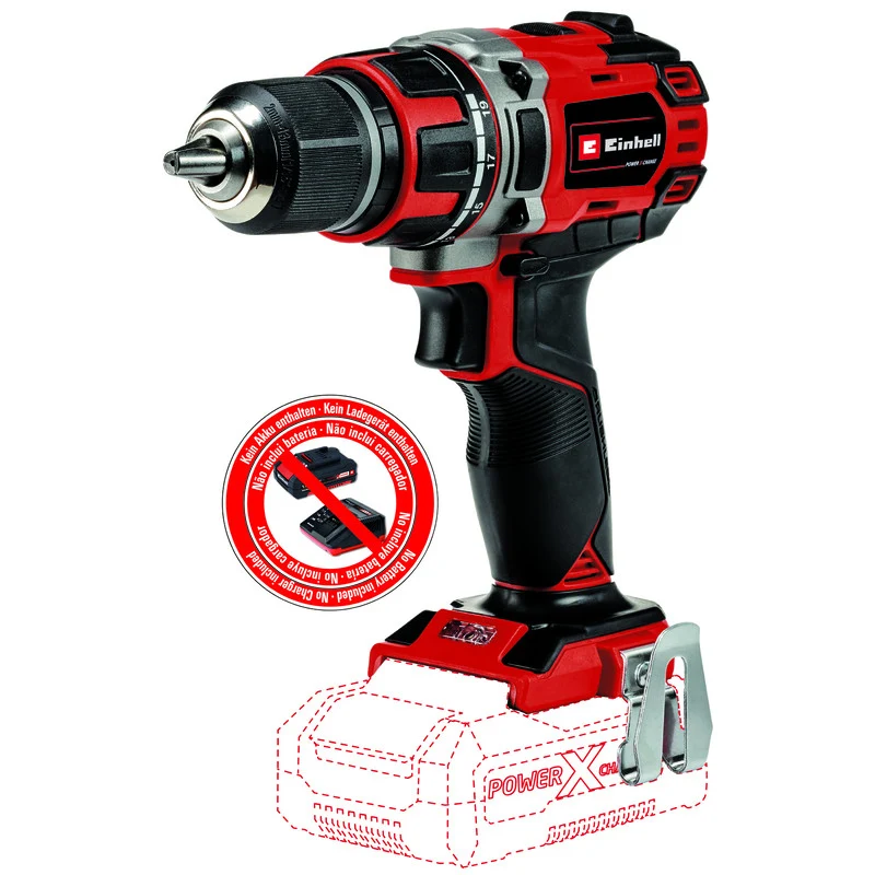 Aguerri Perceuse Visseuse sans fil 18V 50Nm Brushless EINHELL TE-CD 18/50 Li BL Solo Power X-Change (vendu sans batterie)