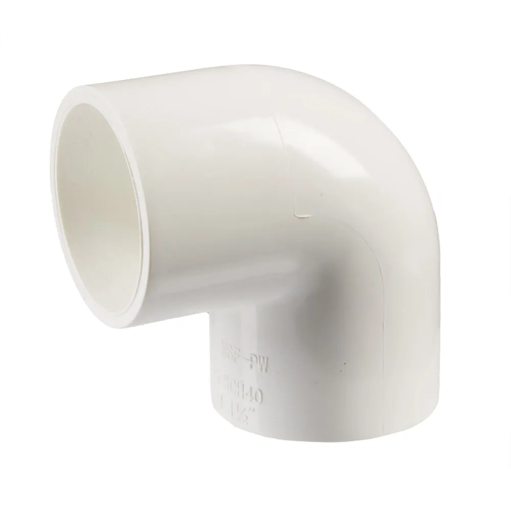 Coude 90° 1 1/2" colle/colle femelle en fonte résistante