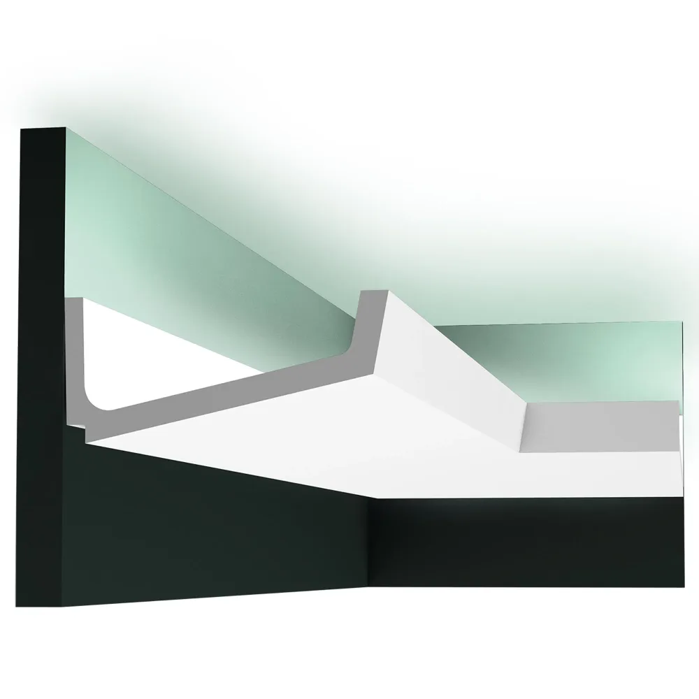 Corniche lumineuse pour éclairage indirect C352 FLAT | 171 x 76 x 2000 mm