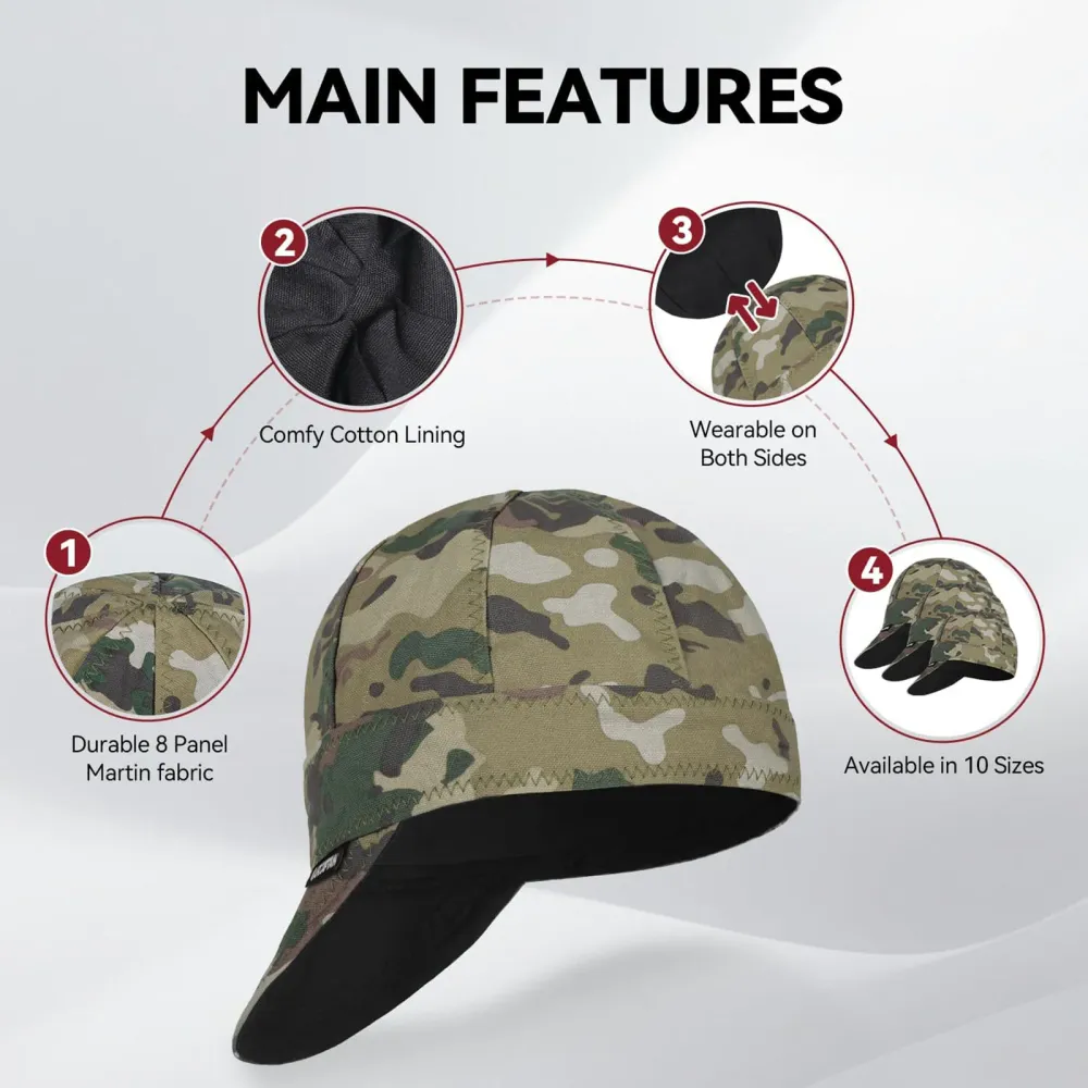 ARCCAPTAIN Reversible Welding Cap 10 oz Fireproof En coton Comforts Colour