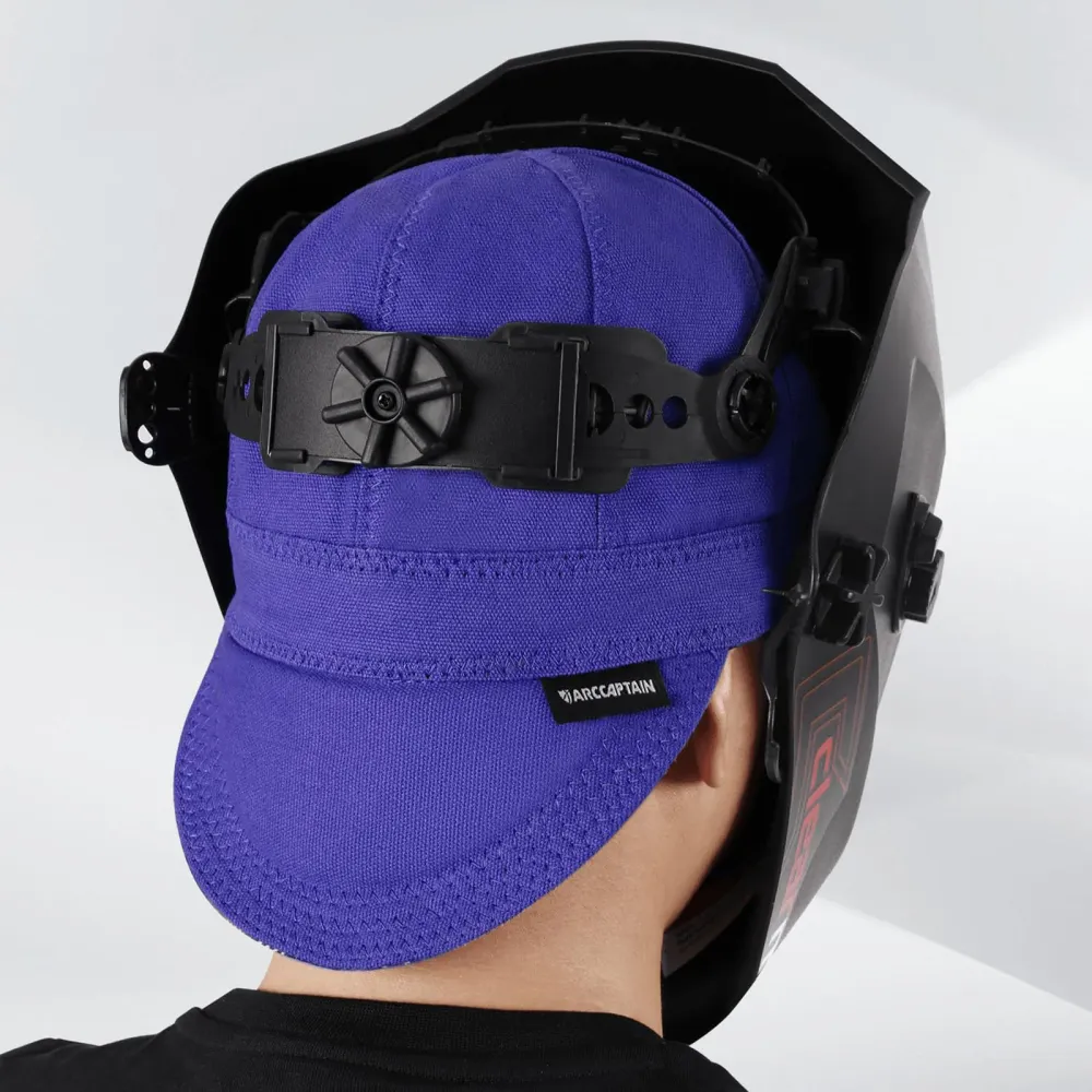 ARCCAPTAIN Reversible Welding Cap 10 oz Fireproof Coton doux Comforts Royal Blue