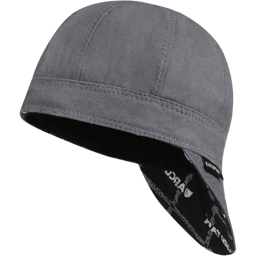 ARCCAPTAIN Reversible Welding Cap 10 oz Fireproof Cotton Comforts Ardoise