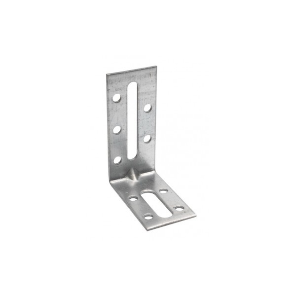 Équerre de fixation de menuiserie bois et charpente EFFIXR Renforcée - Dimensions (L1 x L2) : 50 x 55 mm - Largeur : 30 mm...
