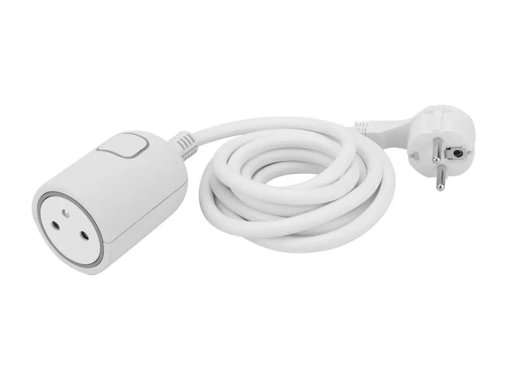 Câble de terre nu Rallonge électrique EASYEJECT L.5m - Bouton d'extraction automatique - Blanc - Thomson